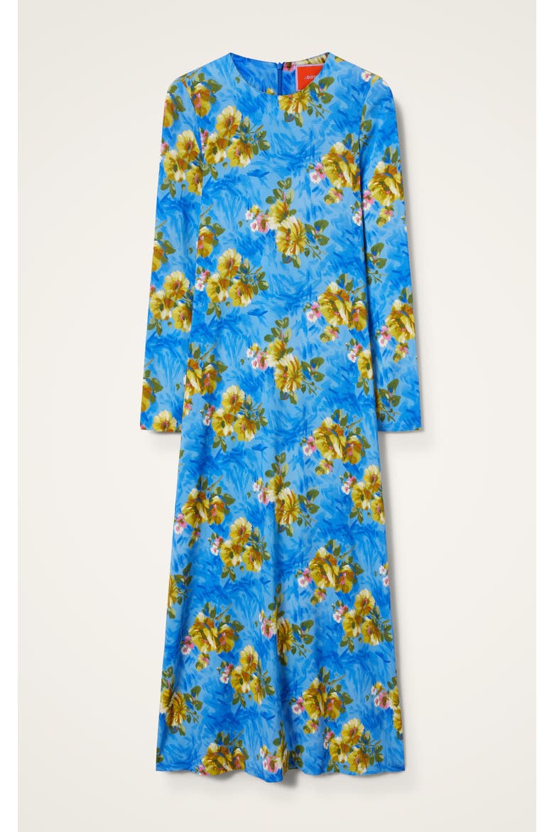 Long Sleeve Swing Dress, Alternate, color, Riptide Light Blue