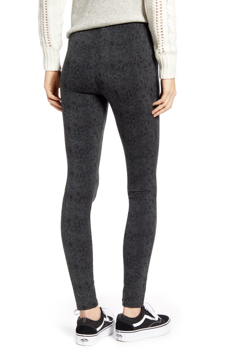 Splendid Python Print Leggings, Alternate, color, 