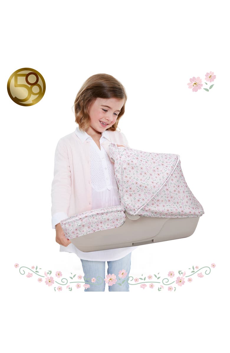 509 Crew Little Flora, Bella 2 In 1 Doll Pram, Convertible Toy Stroller, Alternate, color, Beige