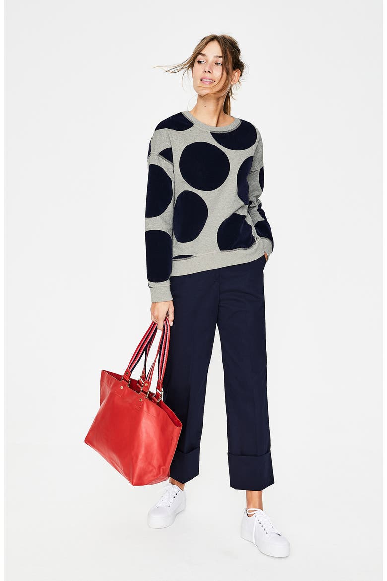 Arabella Sweatshirt, Alternate, color, LARGE FLOCK SPOT