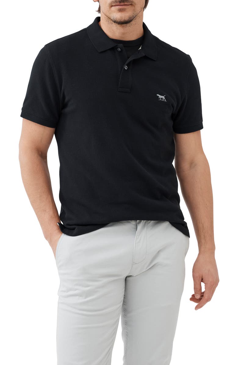 Rodd & Gunn Gunn Piqué Sports Fit Cotton Polo, Alternate, color, Onyx