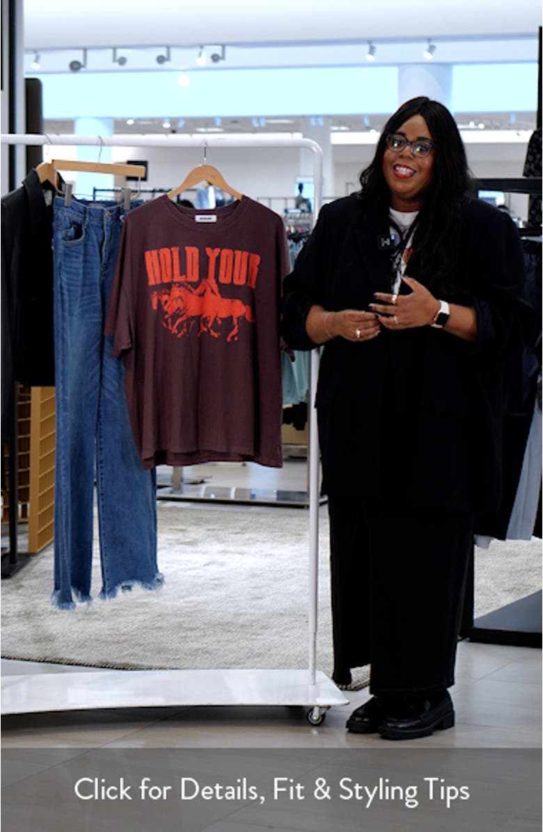 Hold Your Horses Cotton Graphic T-Shirt, sales video thumbnail