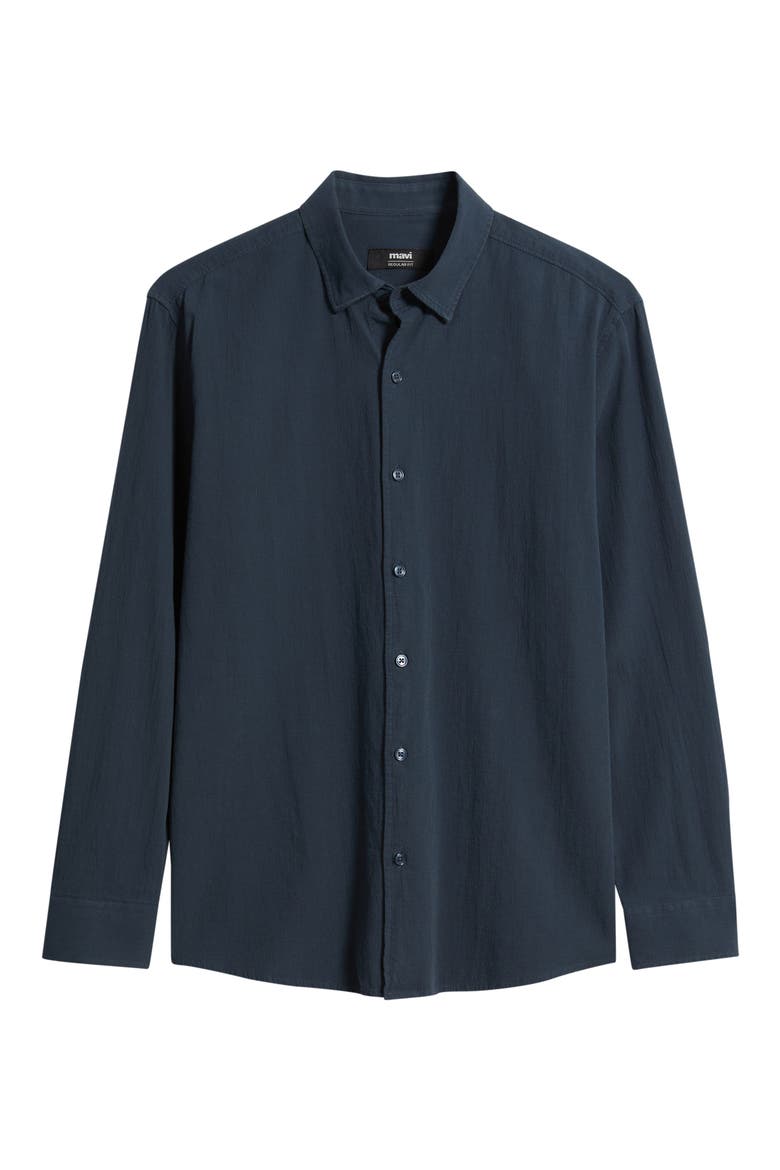 Regular Fit Cotton Button-Up Shirt, Main, color, COLLEGIATE BLUE