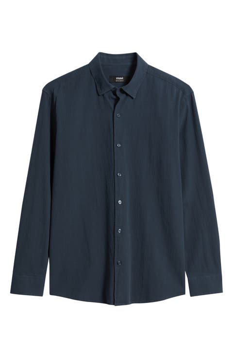 Regular Fit Cotton Button-Up Shirt