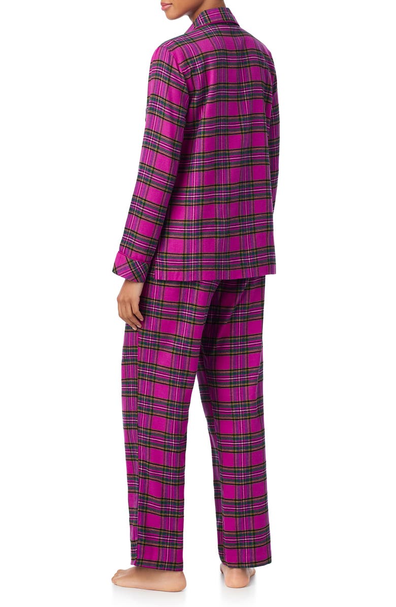 Lauren Ralph Lauren Cotton Blend Pajamas, Alternate, color, Pink Plaid