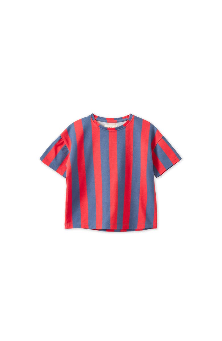 Vild House of Little Striped Tencel Shirt, Main, color, Blue/Red Stripe