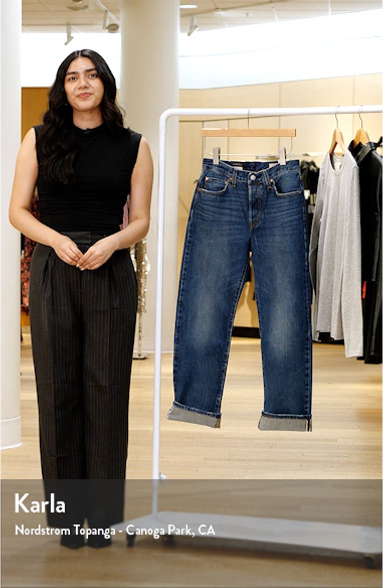 501<sup>®</sup> '90s Cuffed Relaxed Straight Leg Selvedge Jeans, sales video thumbnail
