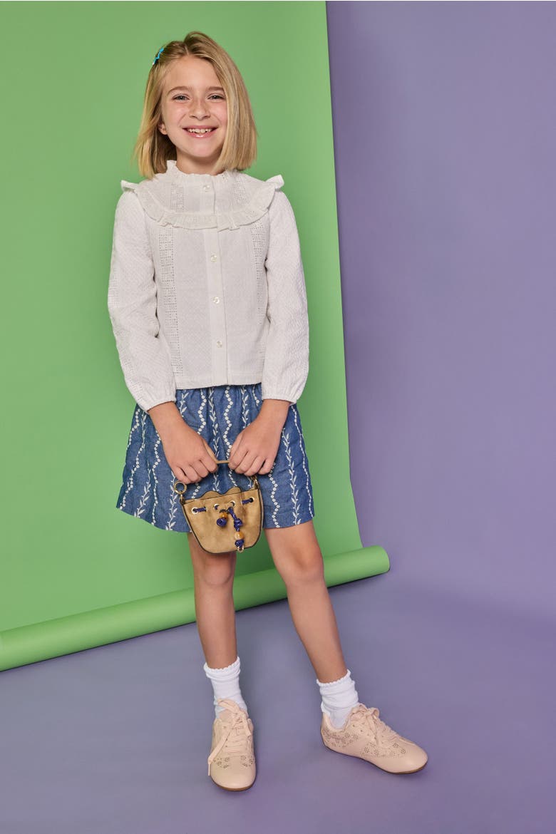 Kids' Cintra Top, Alternate, color, White Eyelet