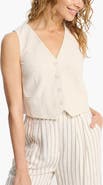 LASCANA Women's Linen Button Up Vest