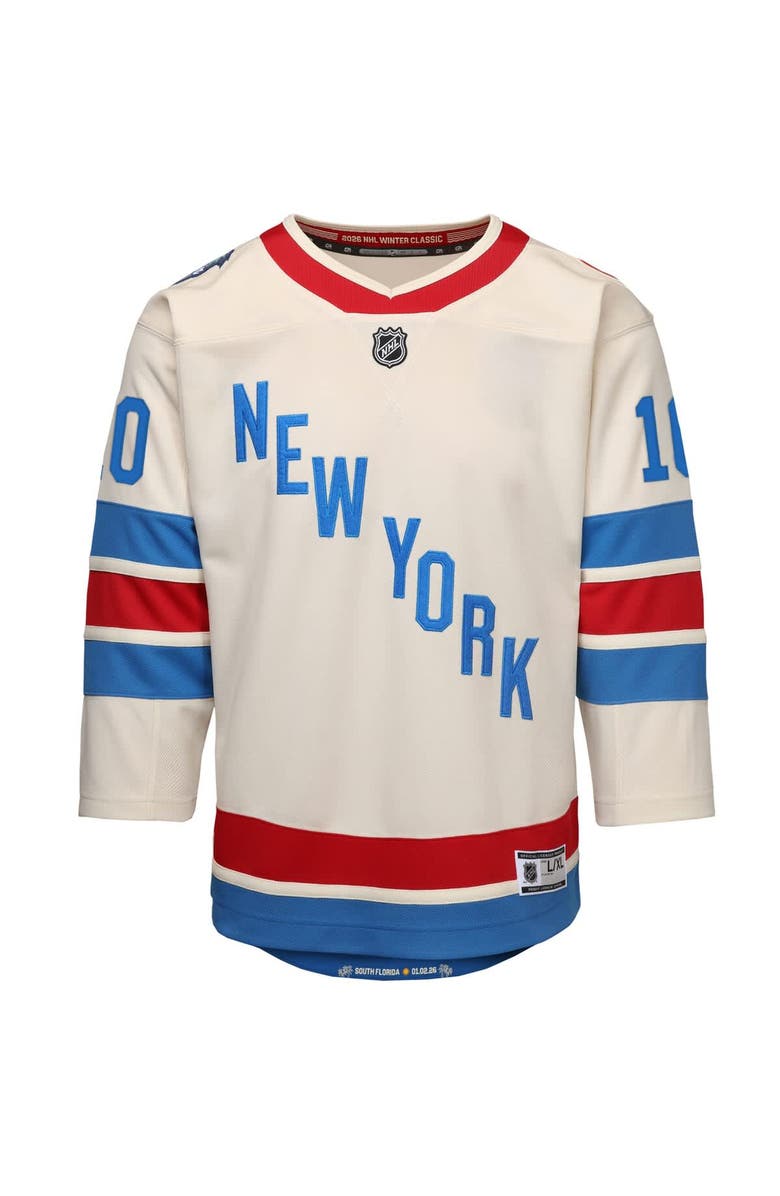 Outerstuff Youth Outerstuff Artemi Panarin White New York Rangers 2026 NHL Winter Classic Premier Jersey, Alternate, color, White