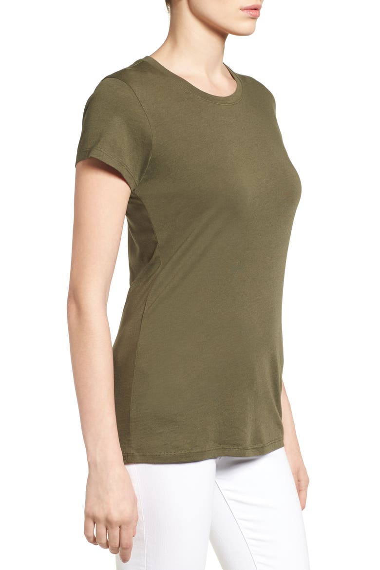 Short Sleeve Crewneck Tee, Alternate, color, OLIVE SARMA
