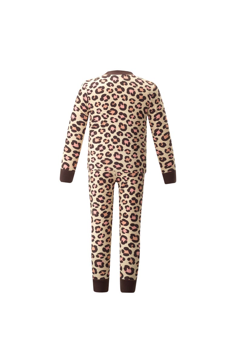 Rachel Riley Leopard Jersey Pajamas, Alternate, color, 