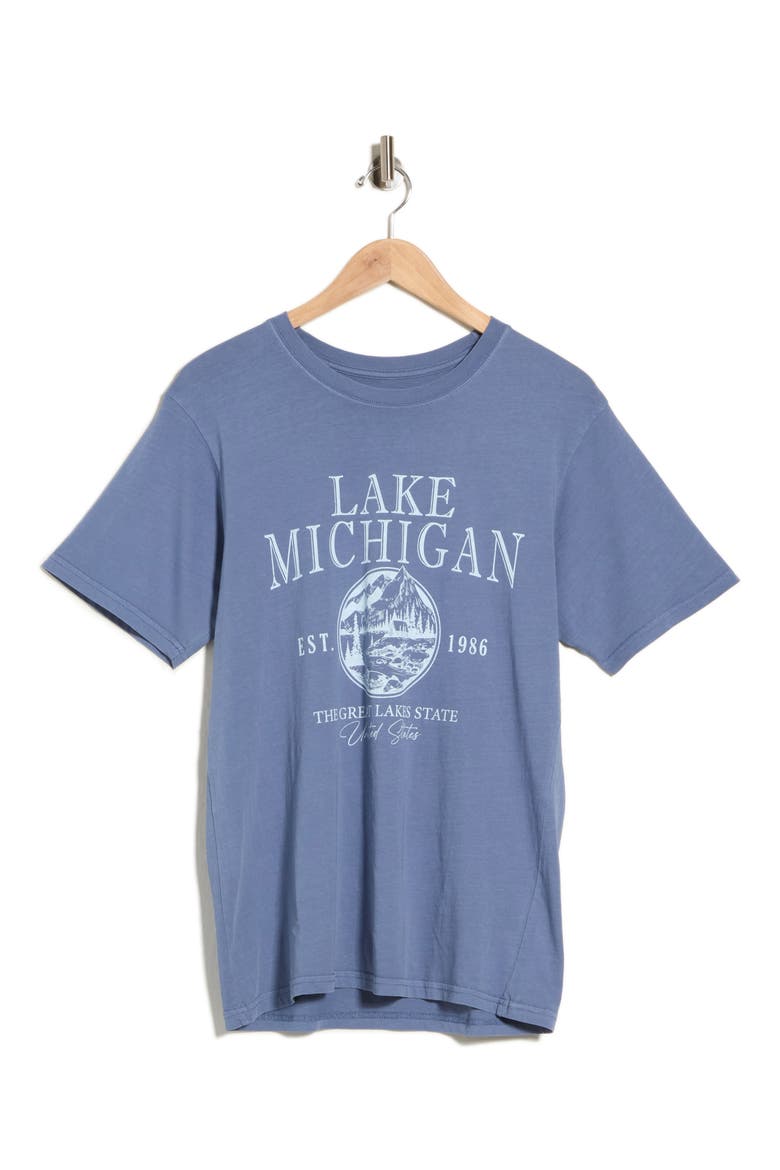 Lake Michigan Graphic Tee, Main, color, BLUE