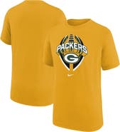 Nike Youth Nike Gold Green Bay Packers Icon Legend T-Shirt