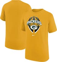 Nike Youth Nike Gold Green Bay Packers Icon Legend T-Shirt