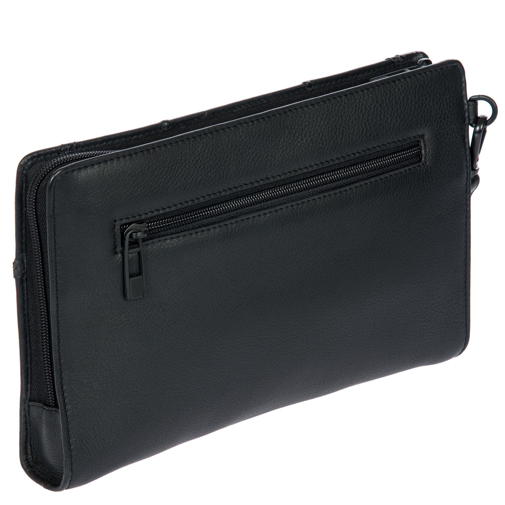 Porsche Design Roadster Leather EVO Clutch Bag with Front Pocket, Alternate, color, Black