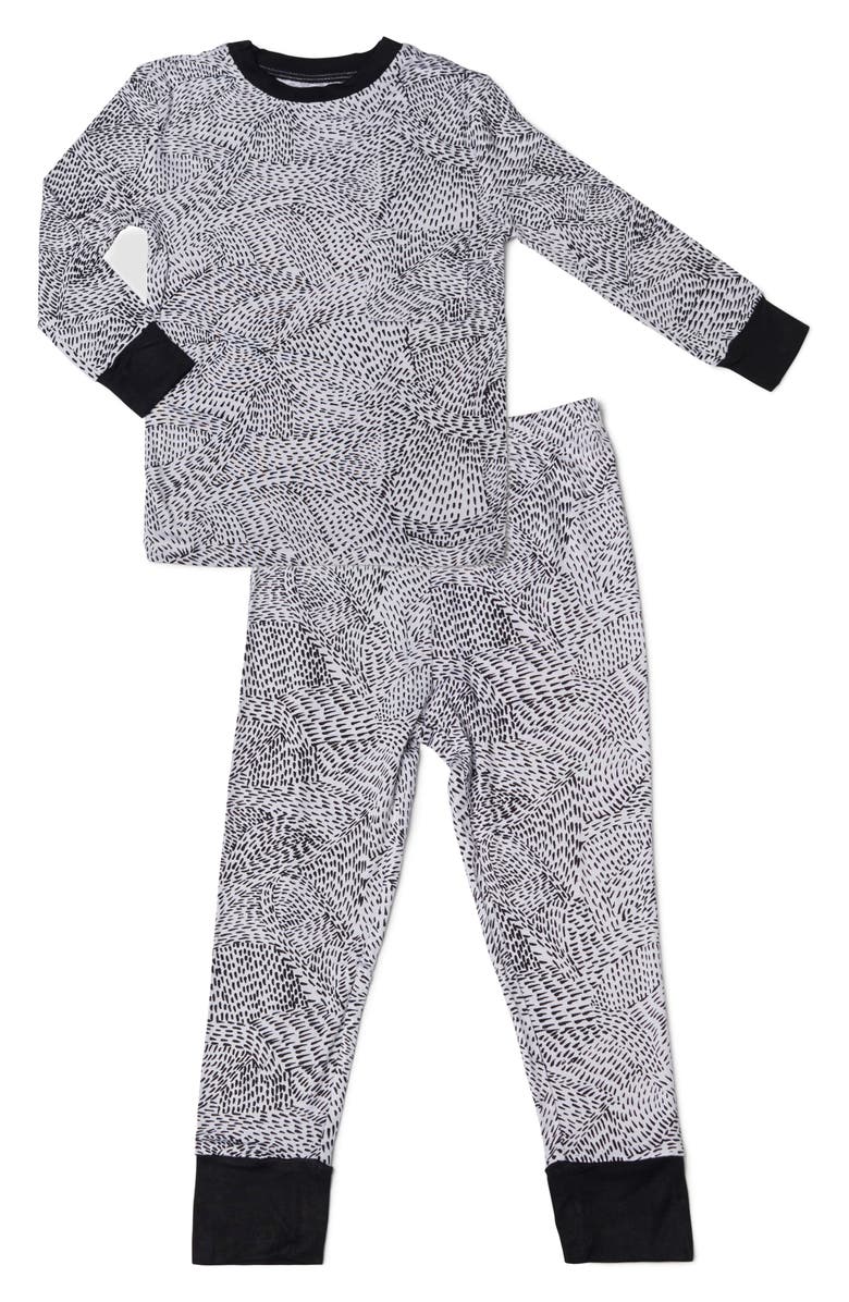 Baby Grey by Everly Grey Baby Grey Fitted Two-Piece Pajamas, Main, color,