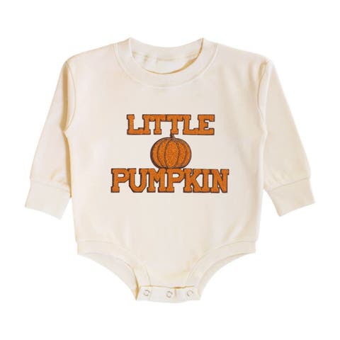Little Pumpkin Patch Long Sleeve Romper (Baby)
