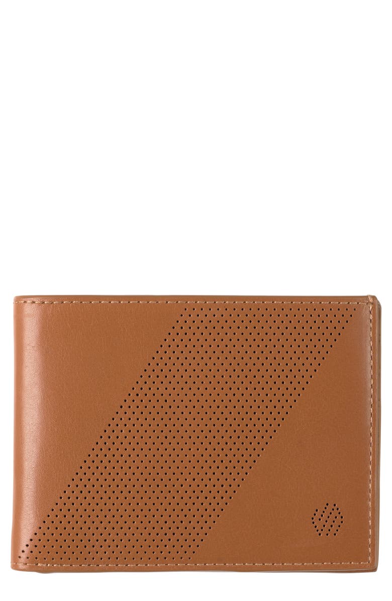 Johnston & Murphy Richmond Perforated Leather Bifold Wallet, Main, color, 