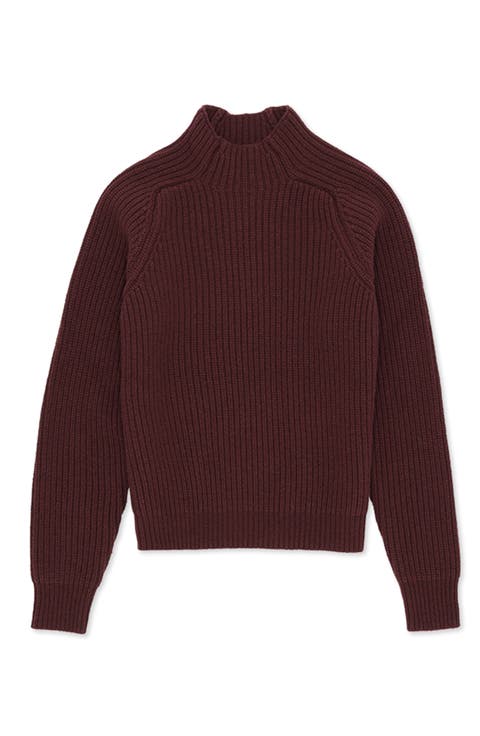 Leona High Neck Wool and Cashmere Sweater