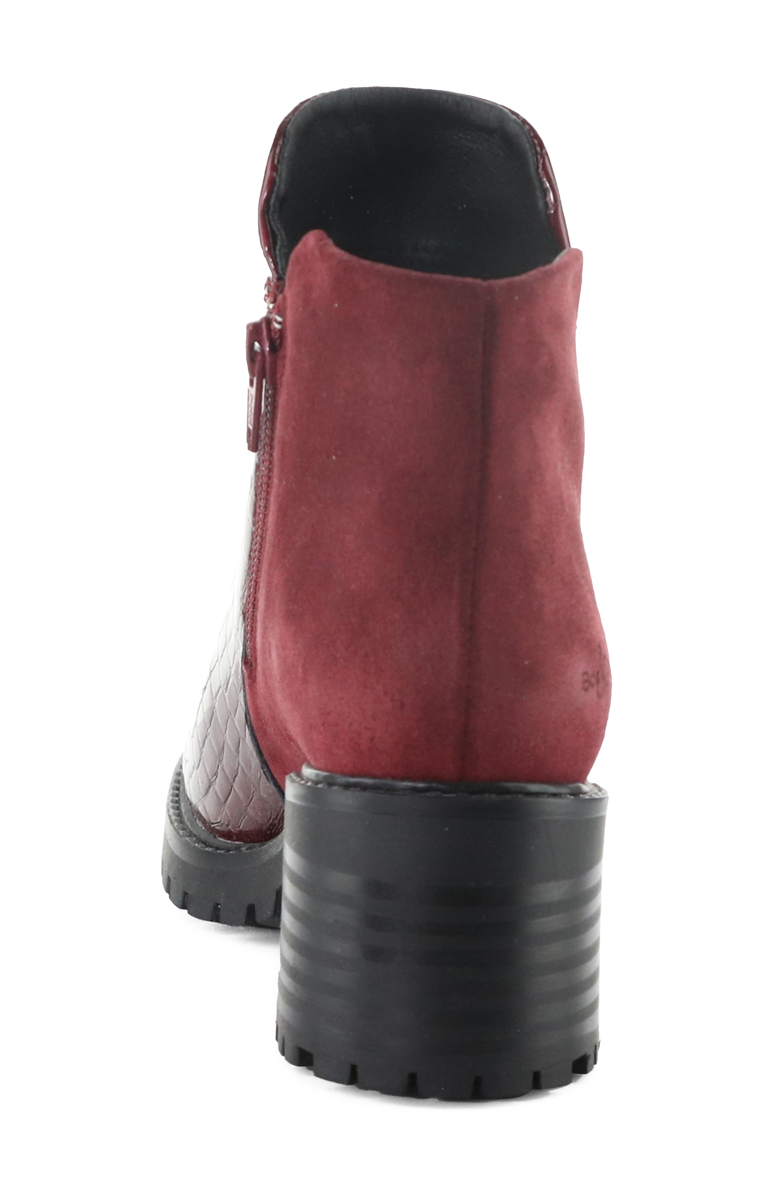 Inara Bootie, Alternate, color, RED/ SANGRIA