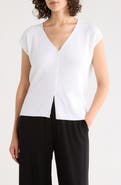 Eileen Fisher V-Neck Organic Cotton Sweater Vest