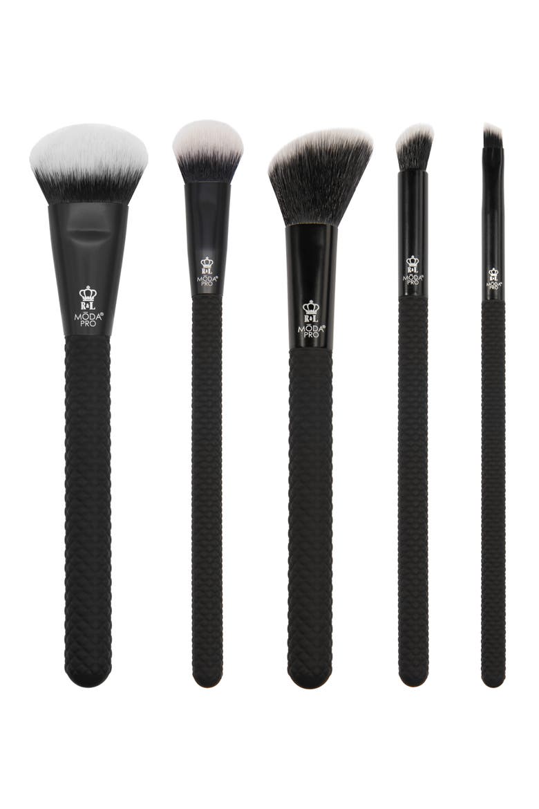 Pro Blur and Blend 5-Piece Makeup Brush Kit, Main, color, BLACK