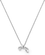 Missoma Mark Gong Bow Pendant Necklace