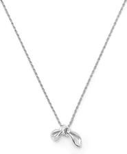 Missoma Mark Gong Bow Pendant Necklace