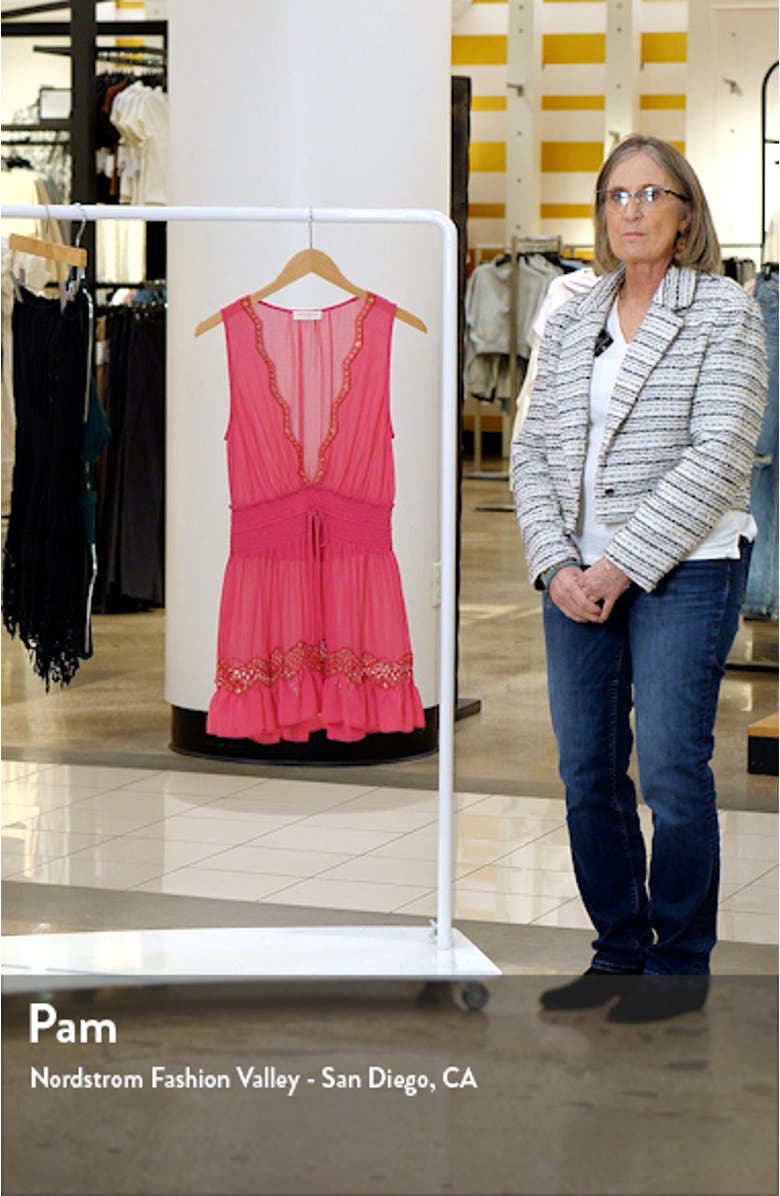 Virginia Smocked Waist Cover-Up Minidress, sales video thumbnail