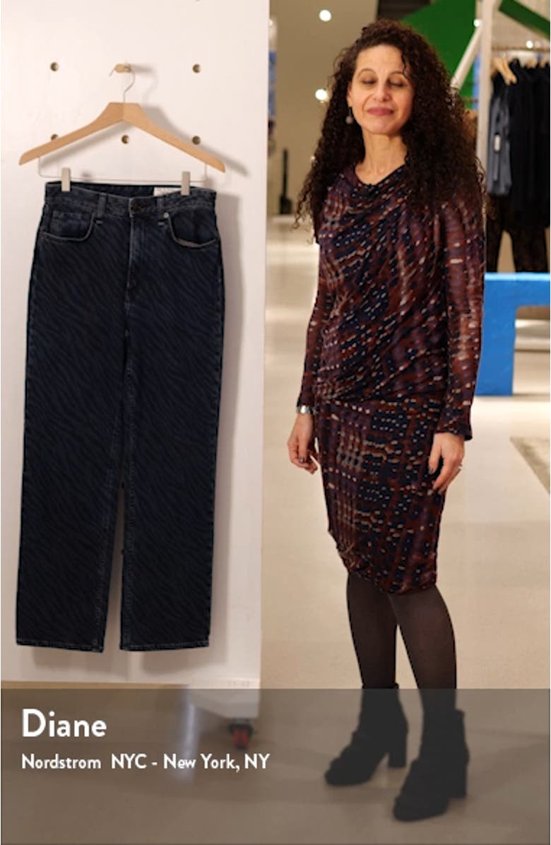 Ruth High Waist Ankle Straight Leg Jeans, sales video thumbnail