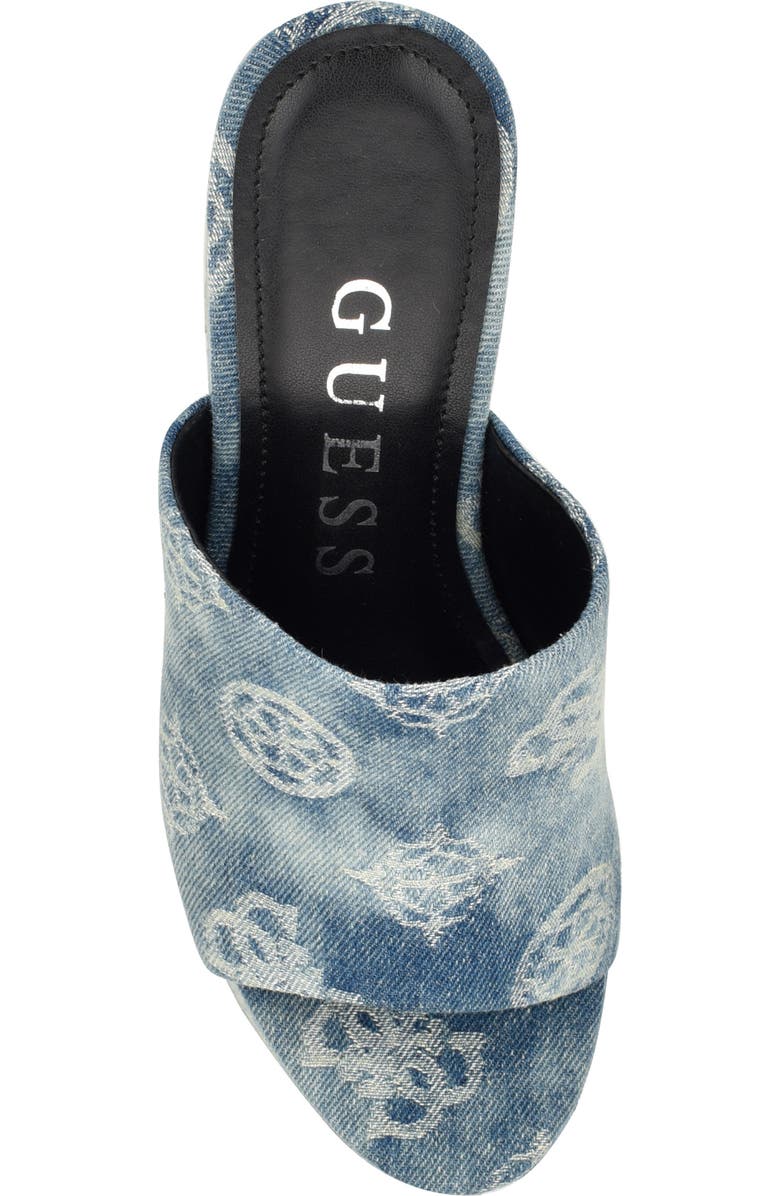 GUESS Yenise Platform Wedge Slide Sandal, Alternate, color,