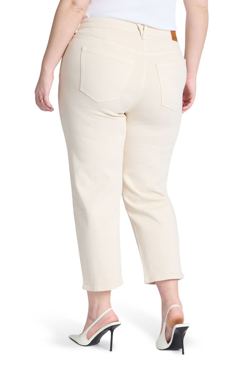 The Naomi Comfort Stretch Straight Crop Jean, Alternate, color, ECRU
