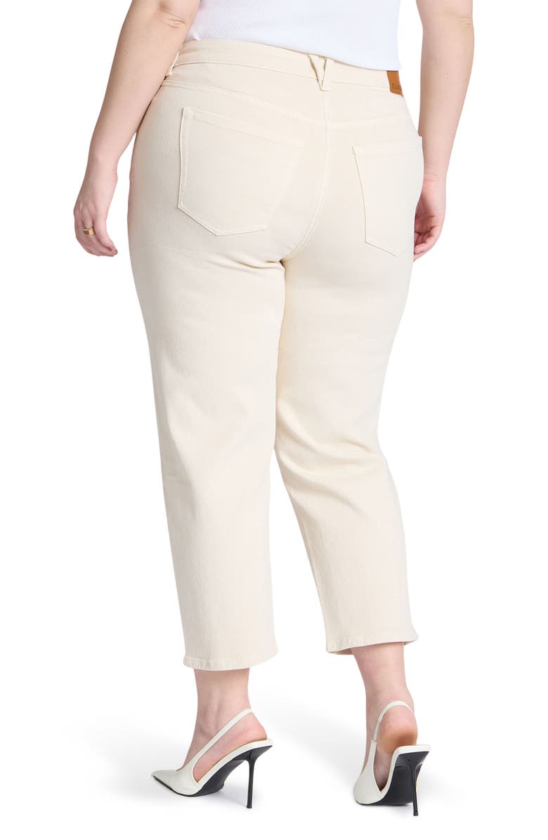 ELOQUII The Naomi High Waist Comfort Stretch Crop Straight Leg Jeans, Alternate, color, 