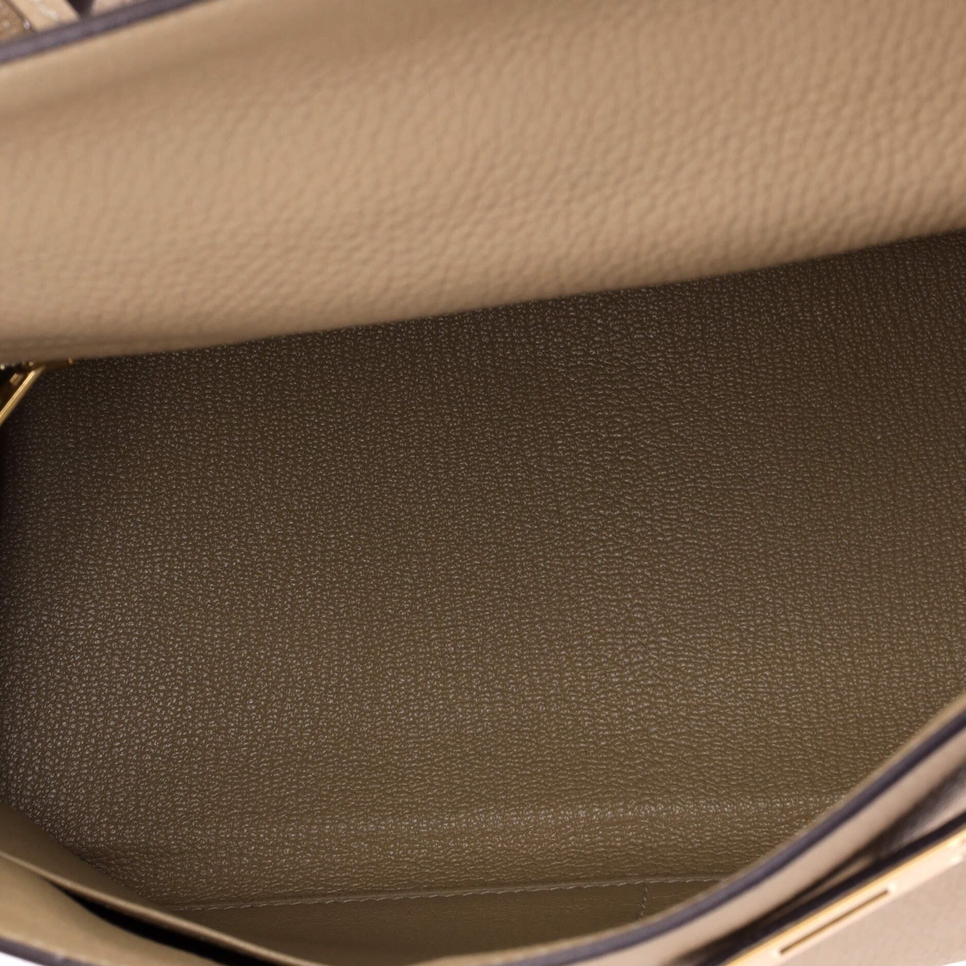 Pre-Owned Hermes Kelly Handbag Light Clemence with Gold Hardware 28, Alternate, color, Trench