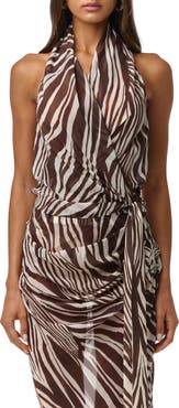 Naked Wardrobe Chiffon Halter Top