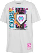 Mitchell & Ness Youth Mitchell & Ness  White Chicago Cubs Cooperstown Neon Field Shock T-Shirt