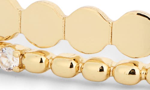 Nordstrom Rack Set Of 2 Demi Fine Bangle Bracelets In Gold