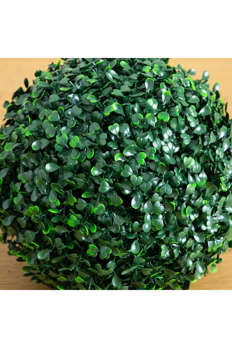 8-in UV Resistant Artificial Boxwood Ball (Indoor/Outdoor) - Set of 4, Alternate, color, Green