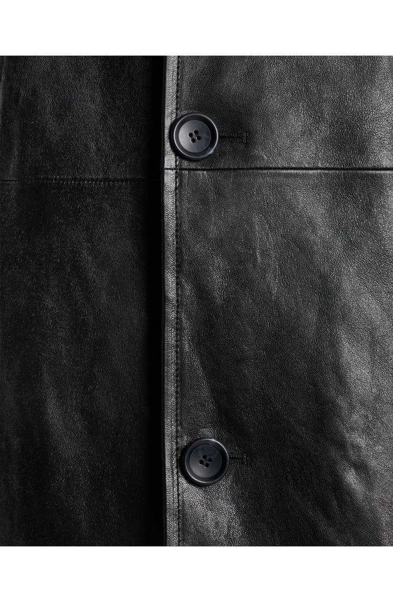 Bally Car Coat in Leather, Alternate, color, Black