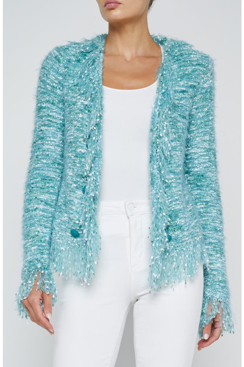 Knit Cardigan, Main, color, JADE MULTI