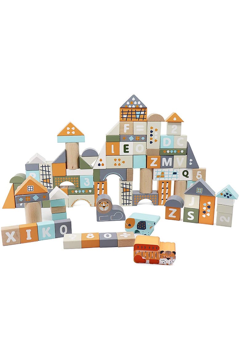 Count & Spell Blocks Set for Toddlers/101 Pieces | ABC Blocks, Math Blocks, and Counting Blocks, Main, color, Purple
