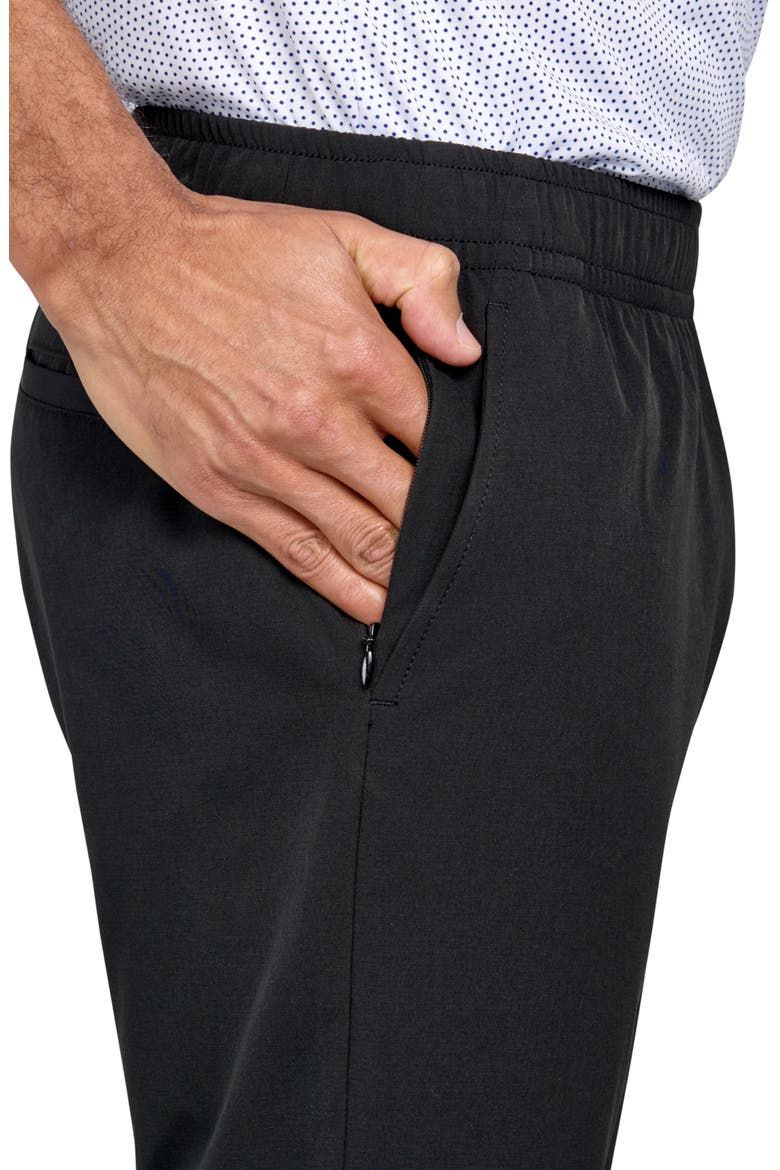 Regular Fit Solid Drawstring Recycled Performance Golf Pants, Alternate, color, BLACK