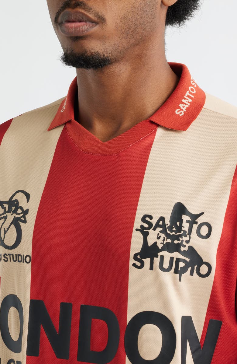 SANTO STUDIO x Miguel Harichi London Club Johnny Collar Jersey, Alternate, color, Cream