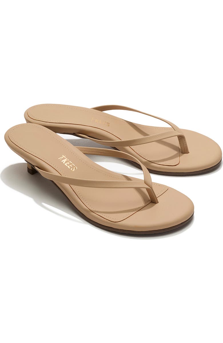 TKEES Julia Kitten Heel Flip Flop, Main, color, Sunkissed