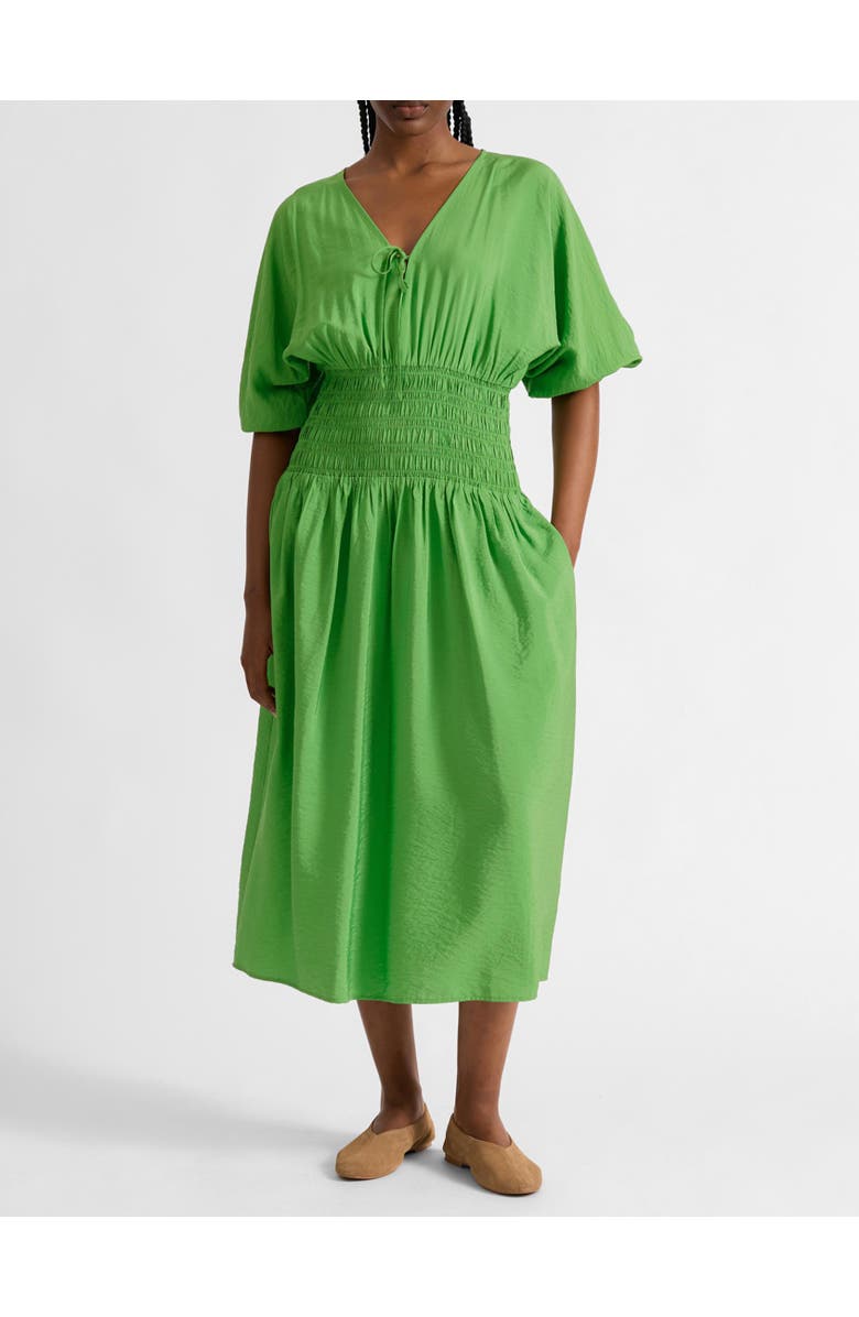 Albaray Air Flow Shirred Waist Dress, Alternate, color, Green