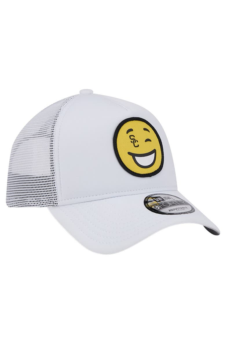 New Era Men's New Era White USC Trojans Wink Foam Trucker Adjustable Hat, Alternate, color, White