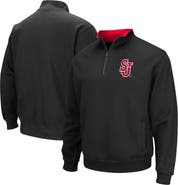 COLOSSEUM Men's Colosseum Black St. John's Red Storm Tortugas Logo Quarter-Zip Jacket