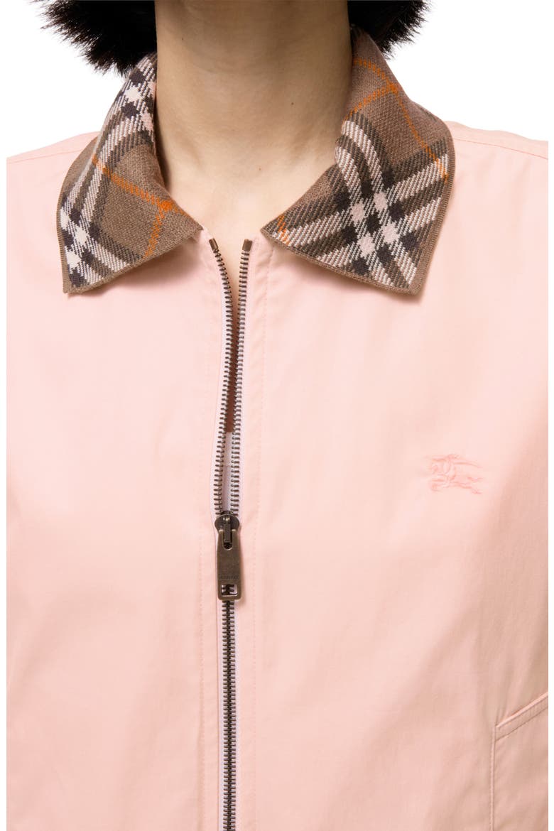 Hayfield Crop Cotton Tropical Gabardine Jacket, Alternate, color, COMPACT PINK