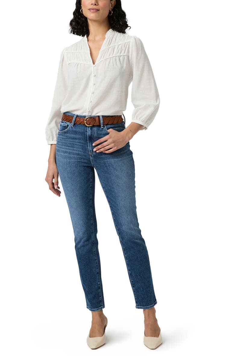 PAIGE Gemma High Waist Cigarette Jeans, Alternate, color, Novelist